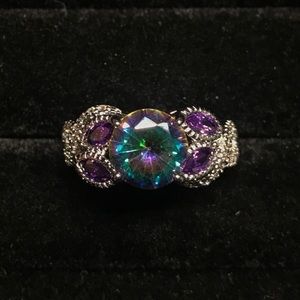 *SOLD* Size 7, Sterling Silver Mystic “Topaz” Ring